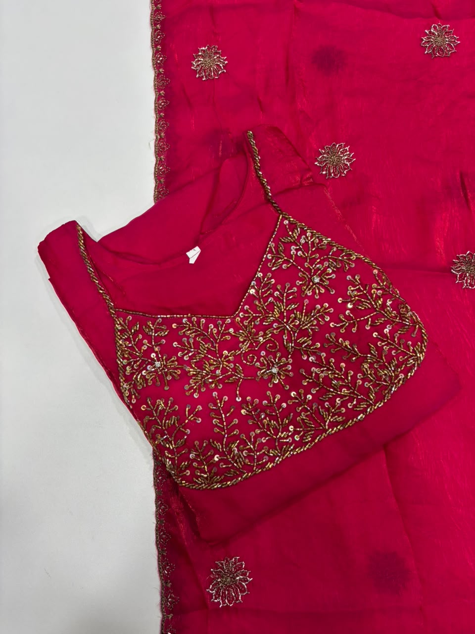 SS6936 Fendy Silk A line Anarkali Dupatta