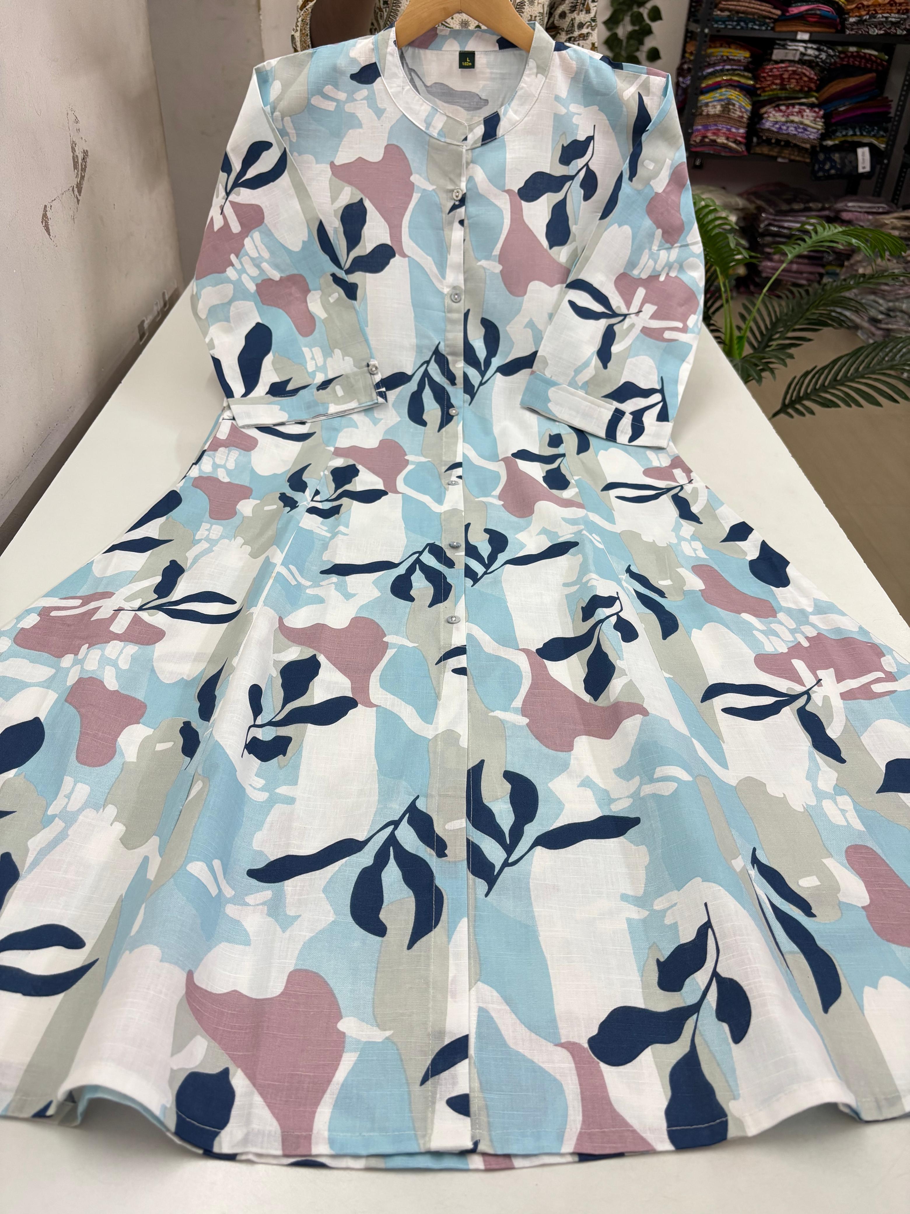 Flex Cotton A Line Kurti