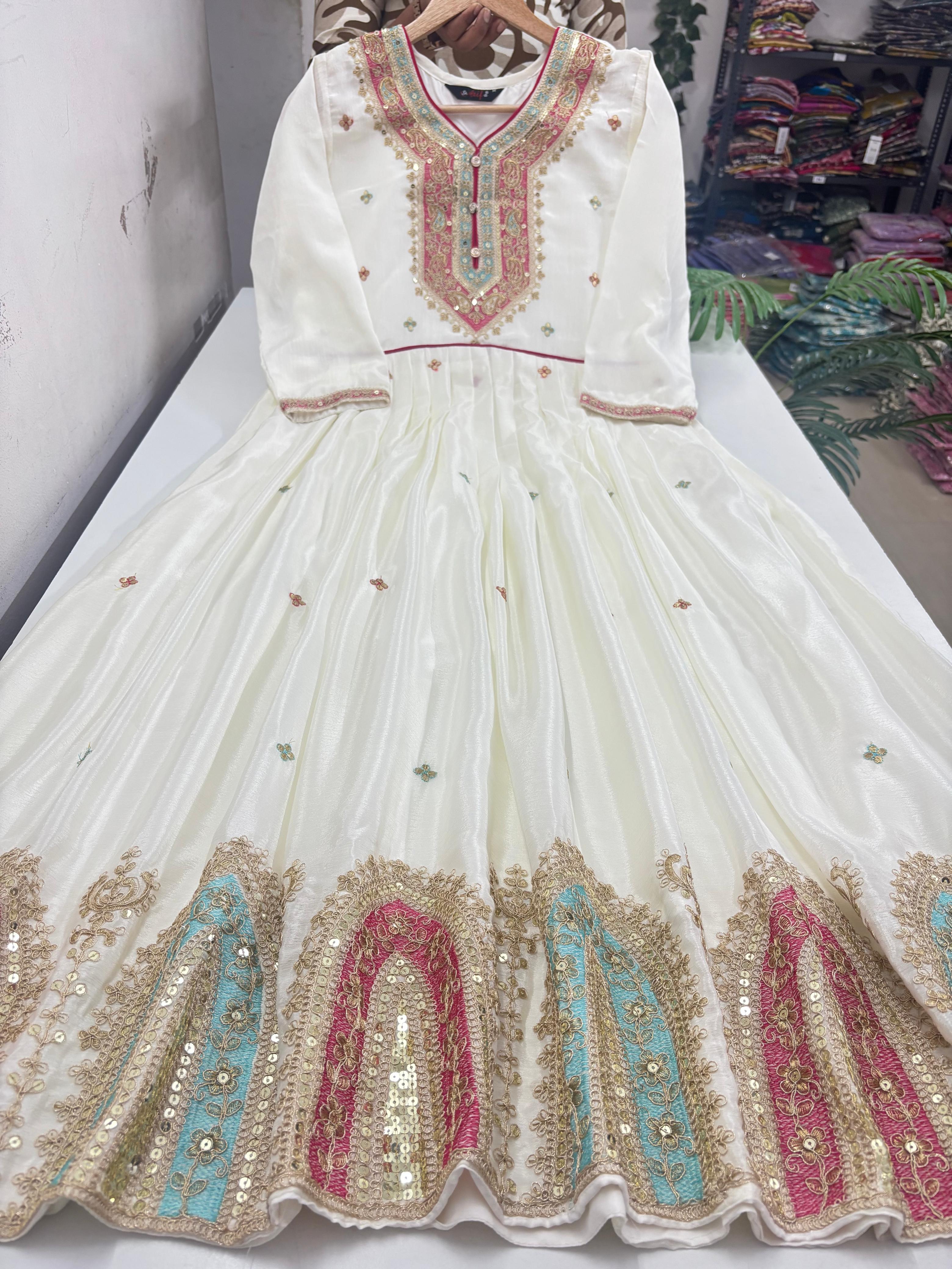 Full length Chinnon Gown