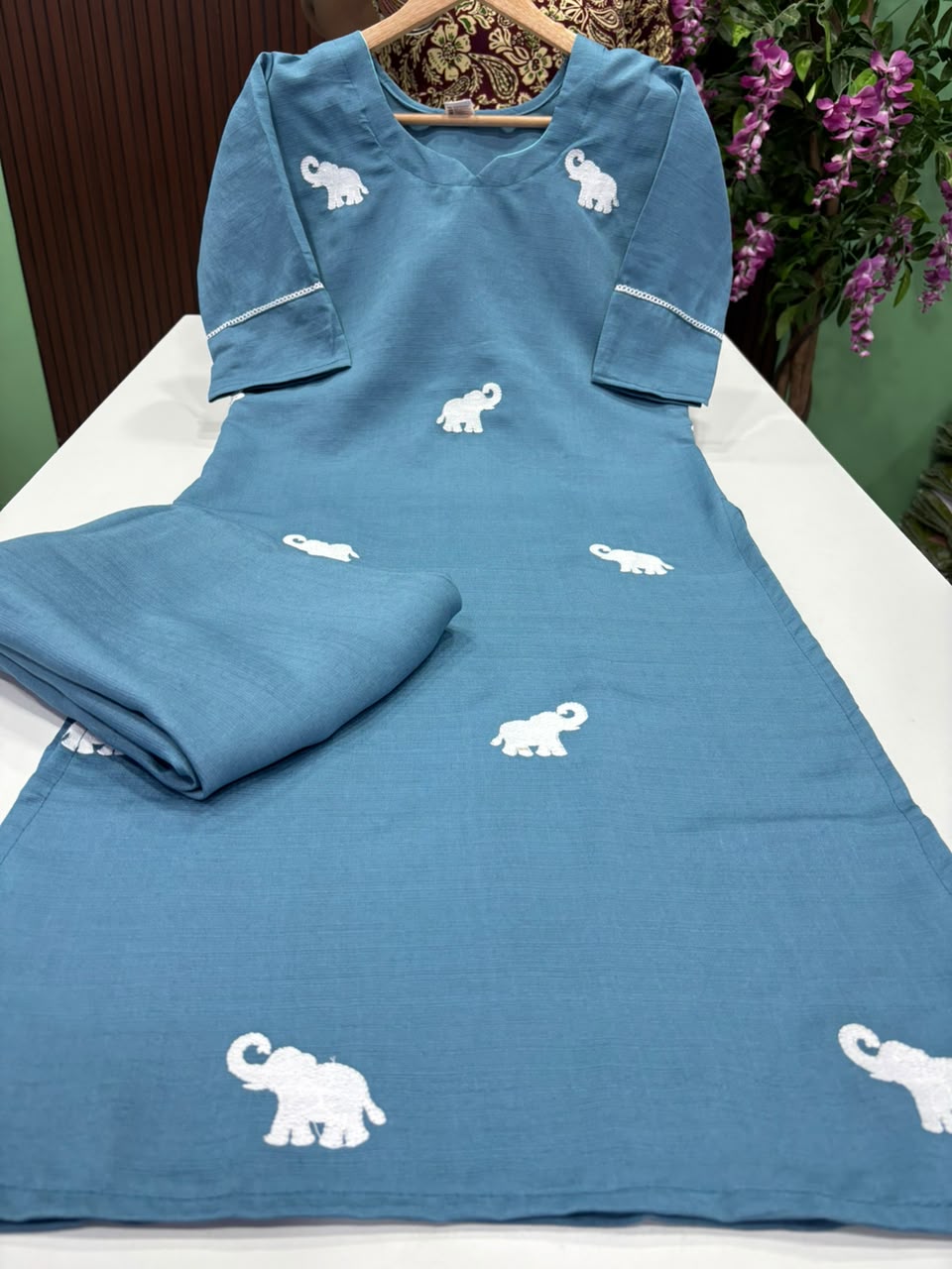 SS7848 Trendy Vatican Co-ord Set - ICE BLUE