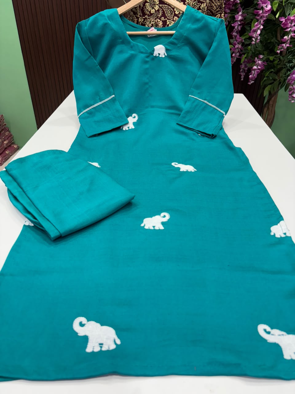 SS7853 Trendy Vatican Co-ord Set - RAMA BLUE