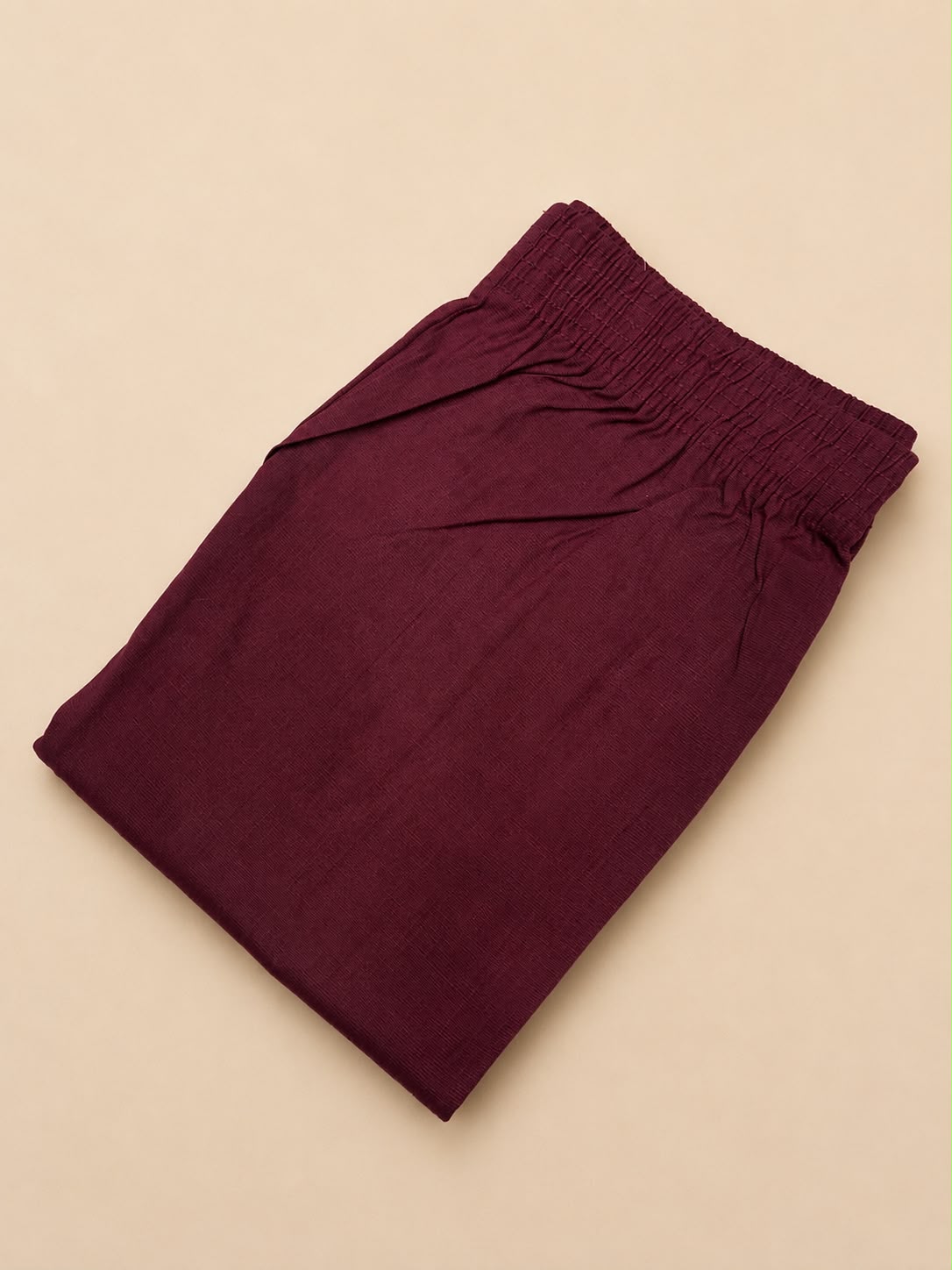 SS8168 Straight Fit Stretchable Pant - MAROON