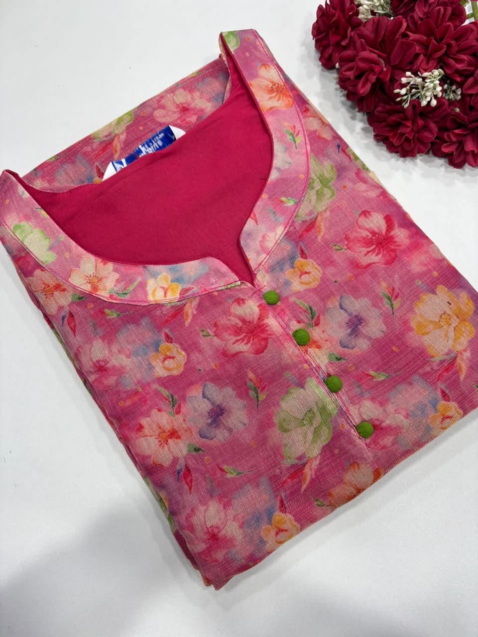 SS8203 Premium Tissue Silk Kurti