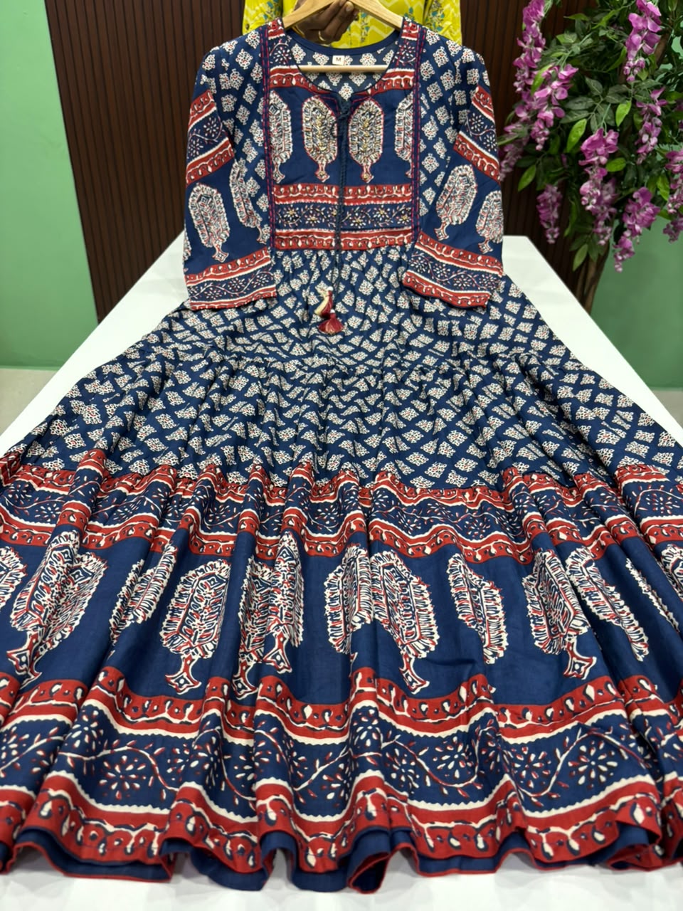 SS8890 Kalamkari Printed Anarkali