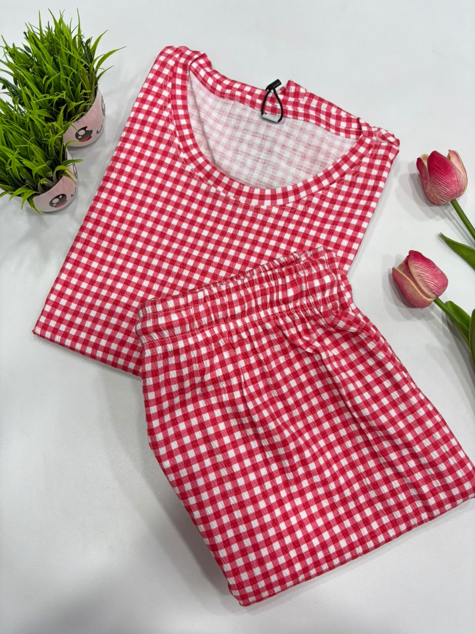 SS9311 Women’s knitted cotton Night Suit