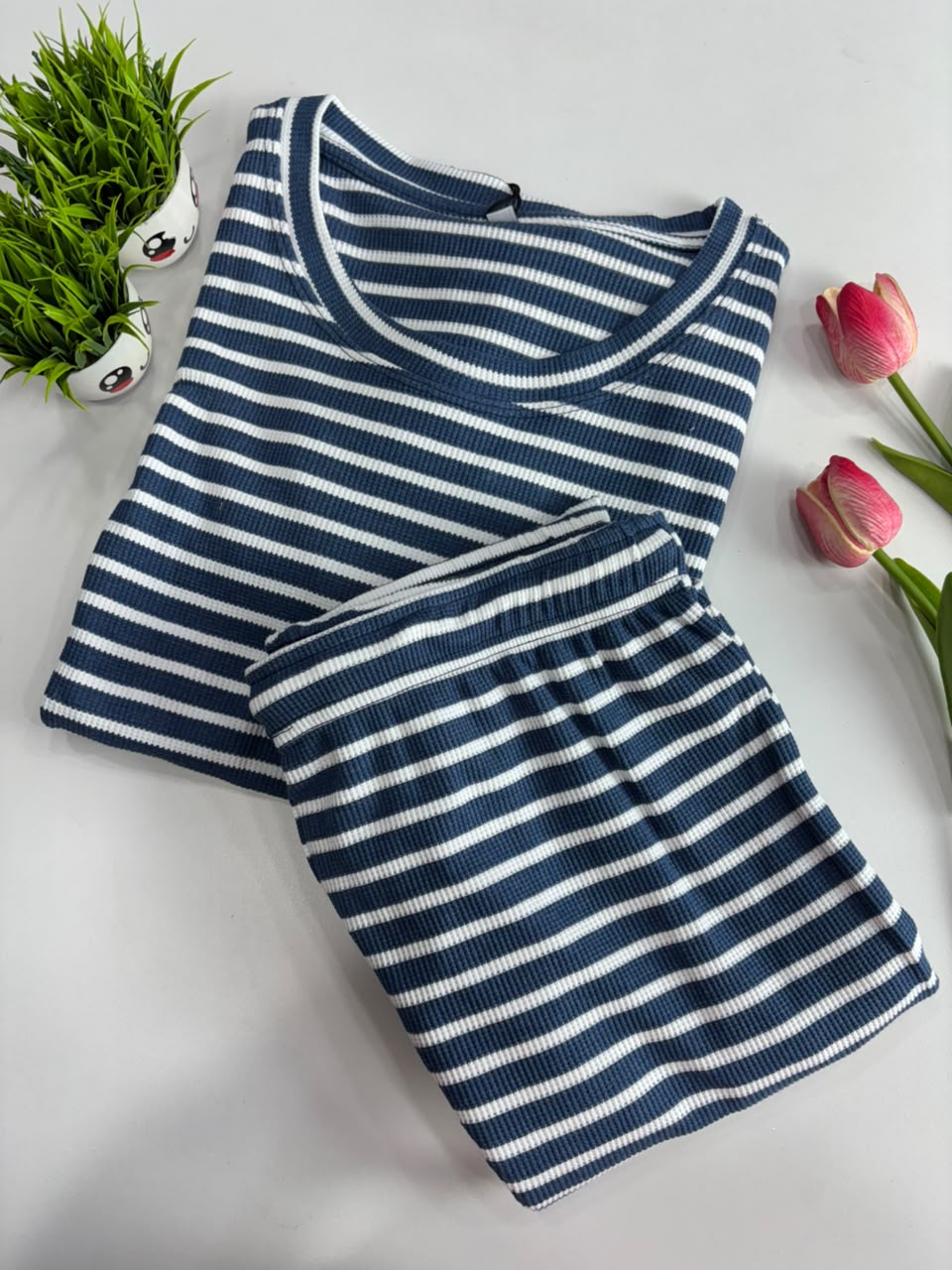 SS9313 Women’s knitted cotton Night Suit
