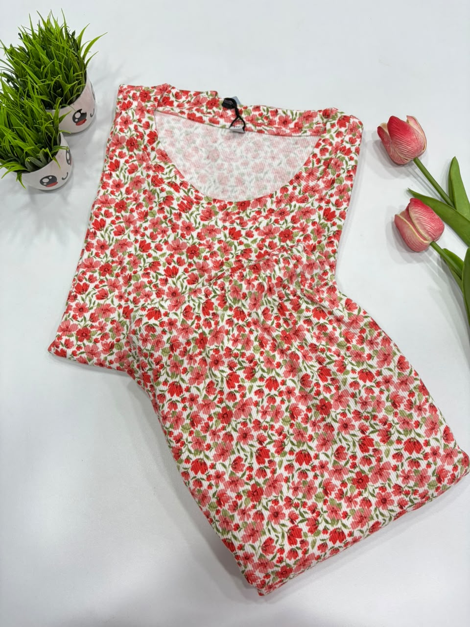 SS9310 Women’s knitted cotton Night Suit
