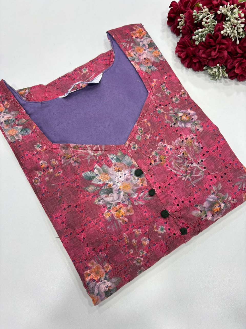 SS9681 Premium Hakoba Cotton Kurti
