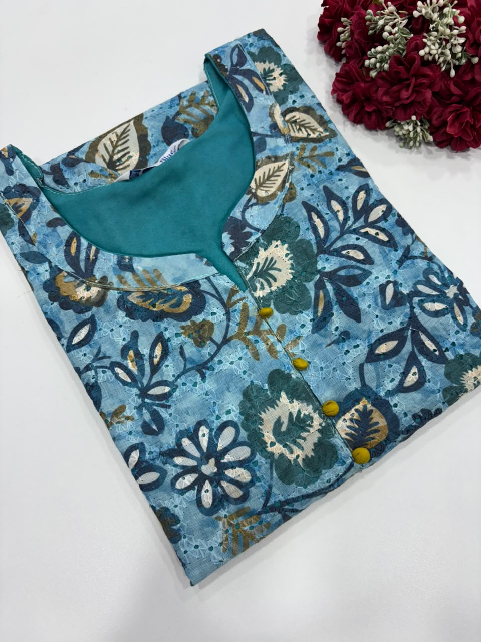 SS9687 Premium Hakoba Cotton Kurti