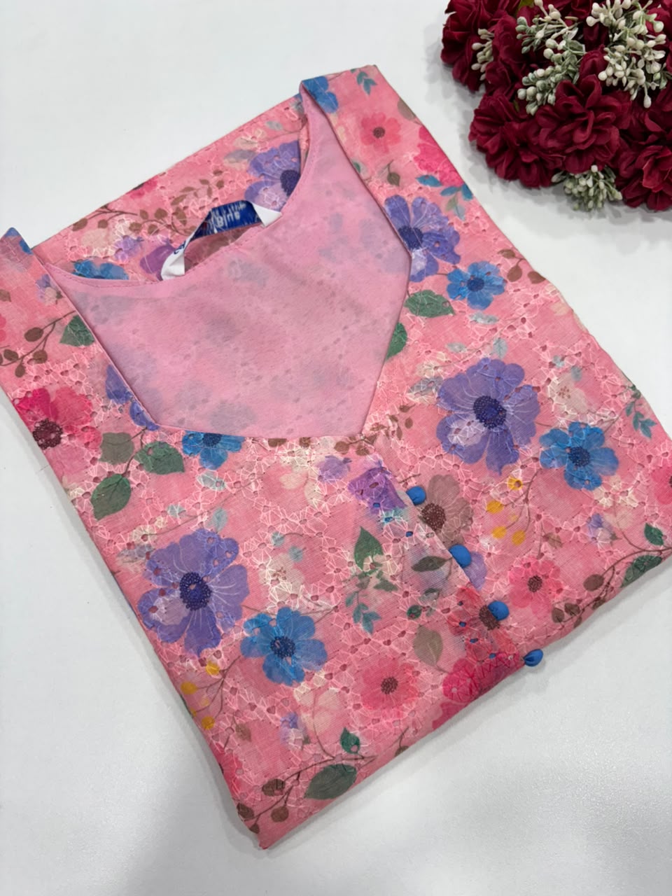 SS9673 Premium Hakoba Cotton Kurti