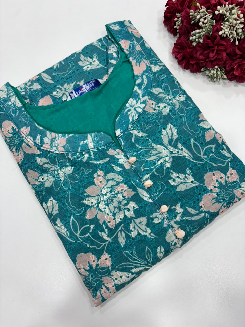 SS9675 Premium Hakoba Cotton Kurti