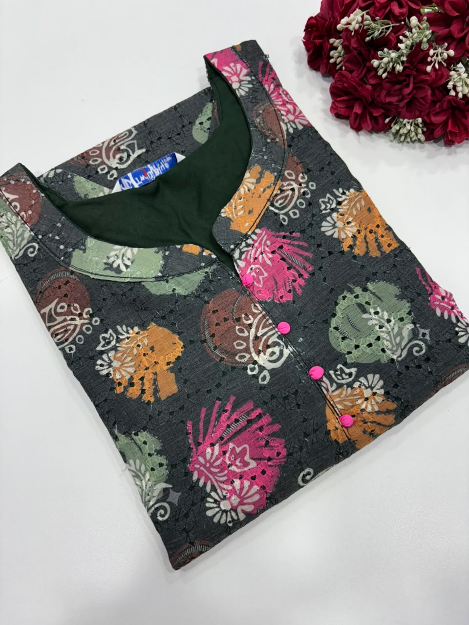SS9683 Premium Hakoba Cotton Kurti