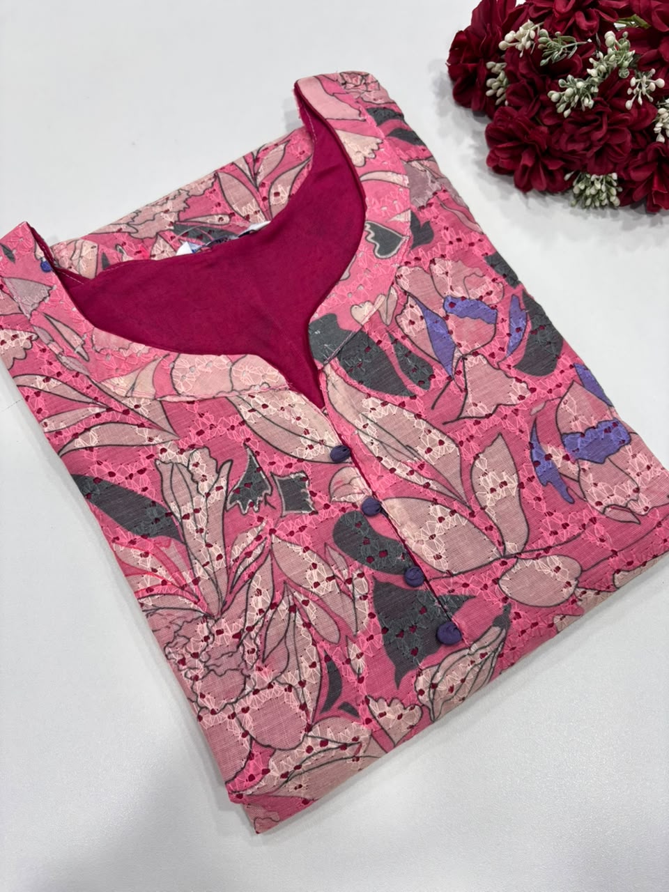 SS9680 Premium Hakoba Cotton Kurti
