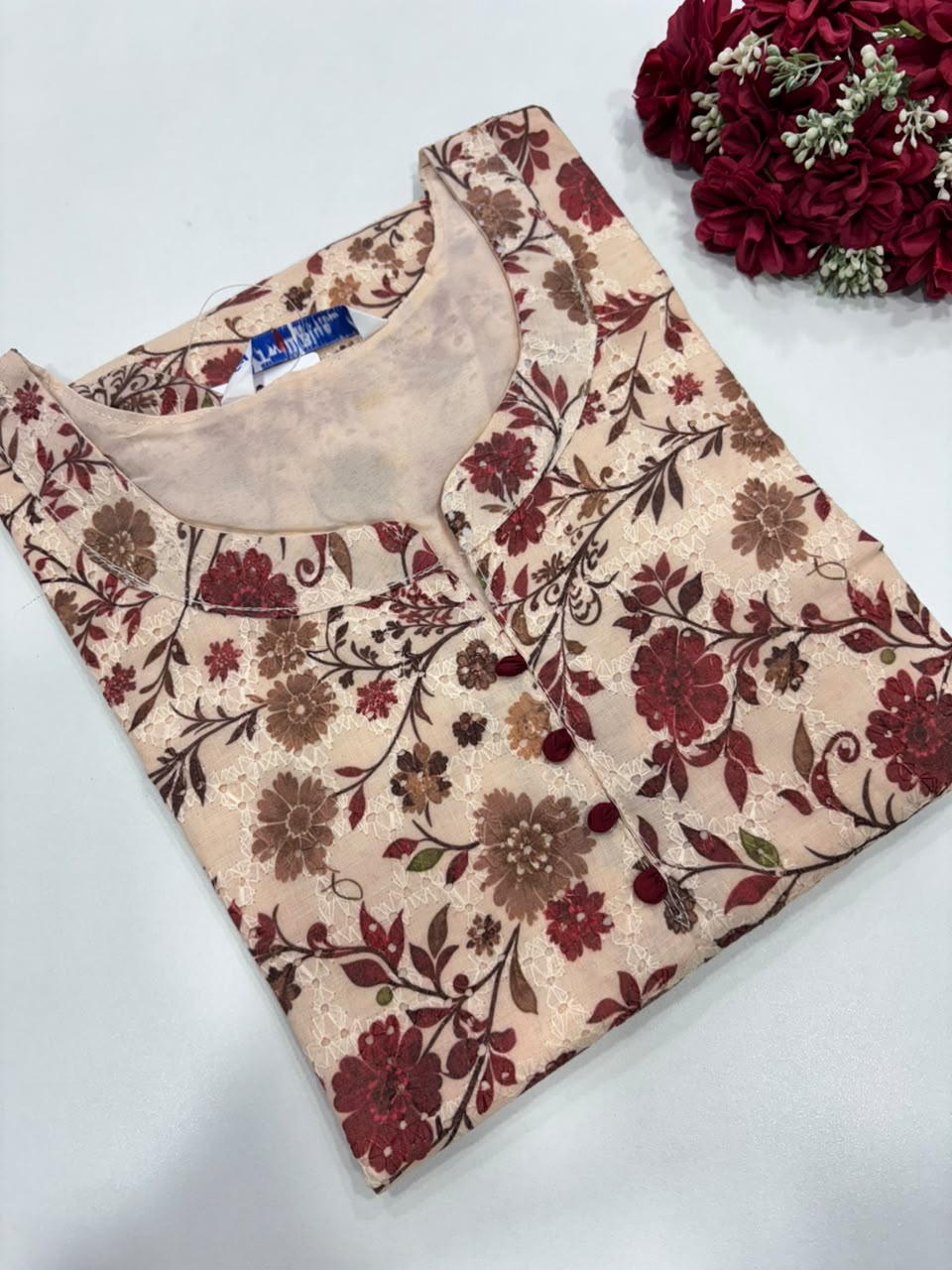 SS9677 Premium Hakoba Cotton Kurti