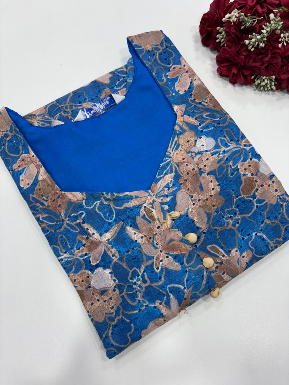 SS9678 Premium Hakoba Cotton Kurti