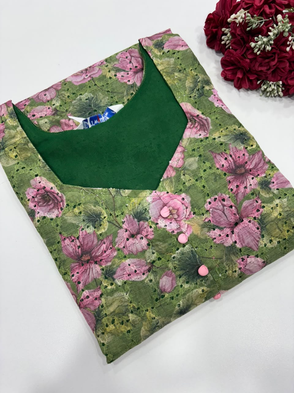 SS9679 Premium Hakoba Cotton Kurti