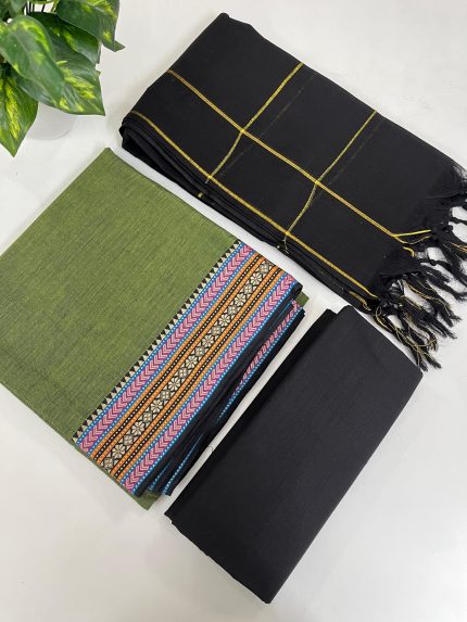 Mangalagiri Cotton Unstitched Salwar Material