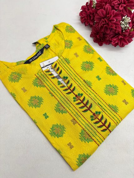 Office Wear Side Open Kurti