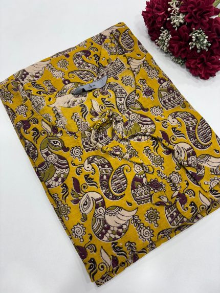 Pure Cotton Kalamkari Printed Kurti