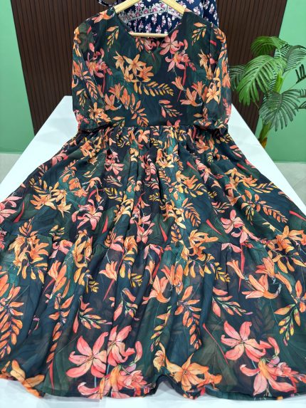 Flared Georgette Maxi