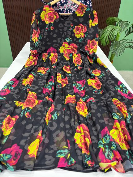 Flared Georgette Maxi