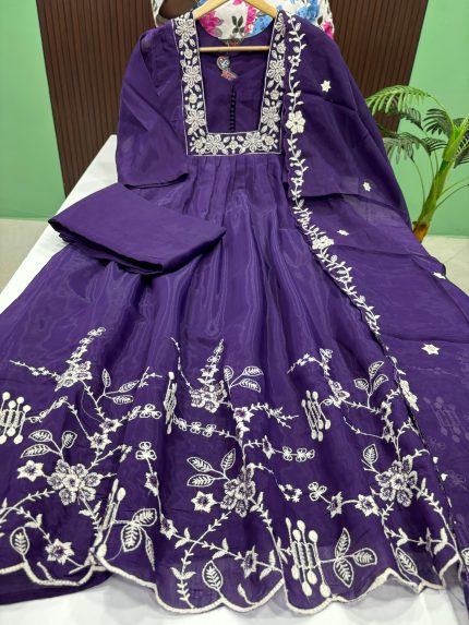Premium Mul chanderi Anarkali Suit