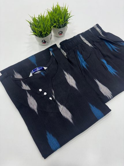 Ikkat Cotton Co-ord Set