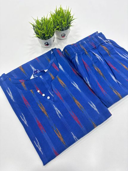 Ikkat Cotton Co-ord Set