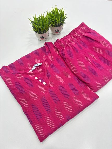 Ikkat Cotton Co-ord Set