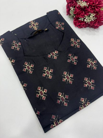 Silk Side Open Kurti