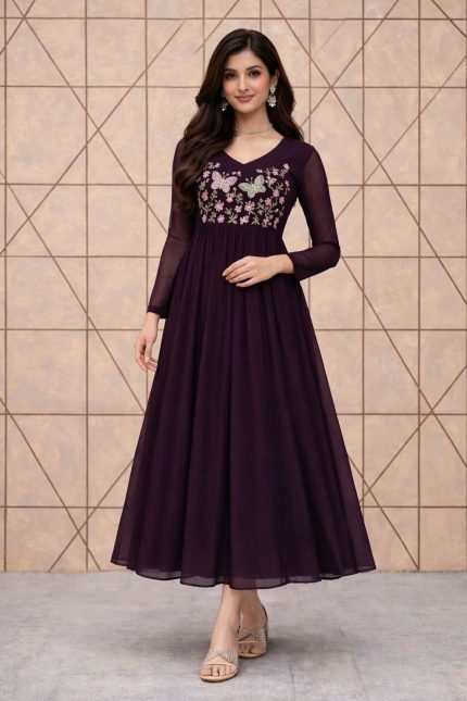 Georgette A Line Frock