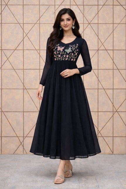 Georgette A Line Frock