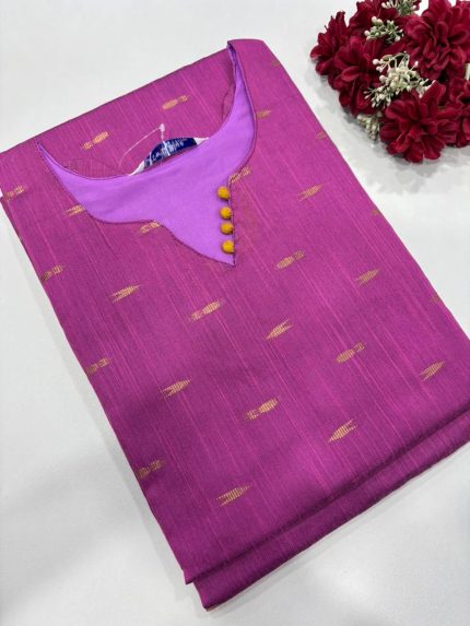 Butta Silk Side Open Kurti