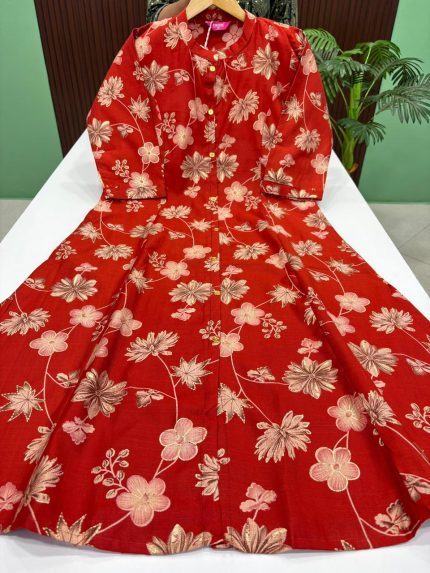 Vatican Silk A Line Kurti