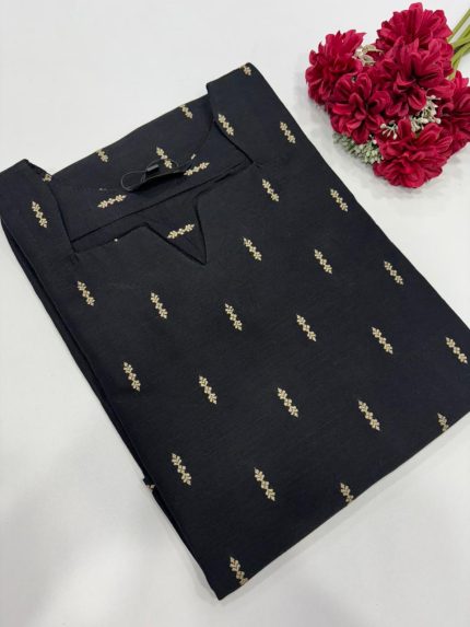 Raw Silk Side Open Kurti