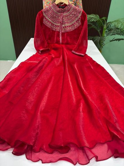 Shimmer Satin Silk Gown