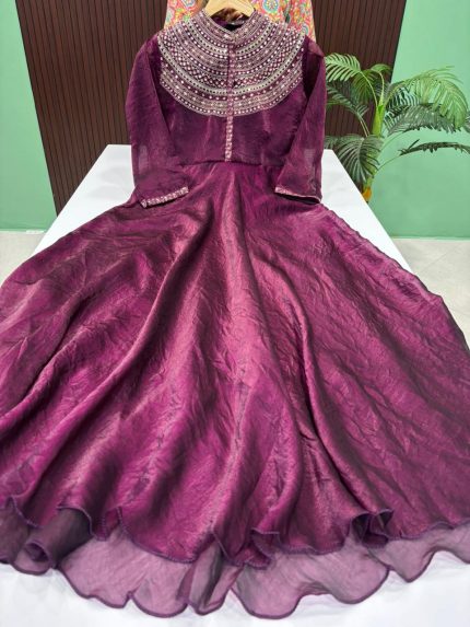 Shimmer Satin Silk Gown